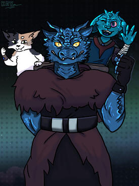 1 x half body, 2x bust, fully rendered, simple background = £44