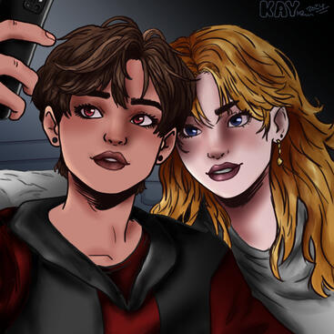 2x bust, fully rendered, simple background = £35